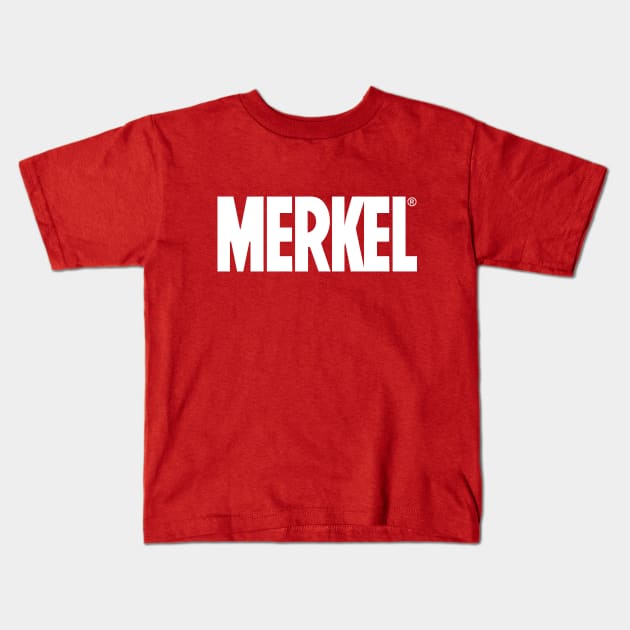 Merkel Universe Kids T-Shirt by mercenary